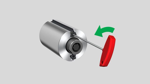 Raboteuse Cube Plus : changement de fers, étape 2